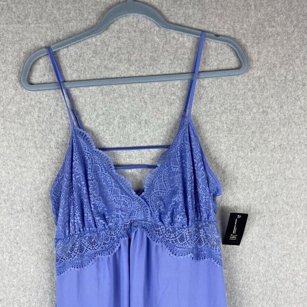 New INC International Concepts Womans Small Nightgown Lace & Chiffon Purple NWT - Picture 5 of 9